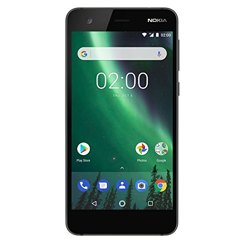 Nokia 2 - Android - 8GB - Dual SIM Unlocked Smartphone (AT&T/T-Mobile/MetroPCS/Cricket/H2O) - 5" Screen - Black - U.S. Warranty