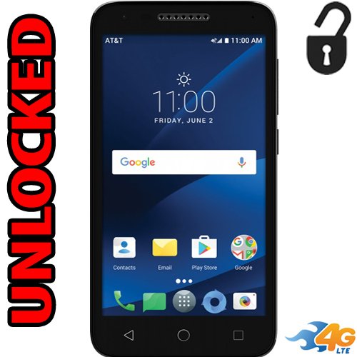 Alcatel Ideal Xcite 4G LTE Unlocked 5044R 5 inch 8GB Usa Latin & Caribbean Bands Android 7.0 IdealXcite