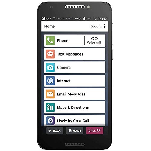 Jitterbug Smart2 No-Contract Easy-to-Use 5.5" Smartphone for Seniors by GreatCall