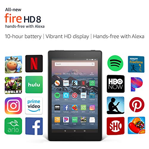 All-New Fire HD 8 Tablet | Hands-Free with Alexa | 8" HD Display, 16 GB, Black - with Special Offers