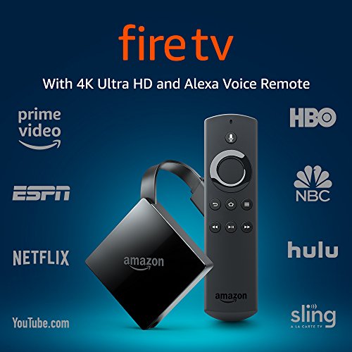 Fire TV with 4K Ultra HD and Alexa Voice Remote (1st Gen), streaming media player