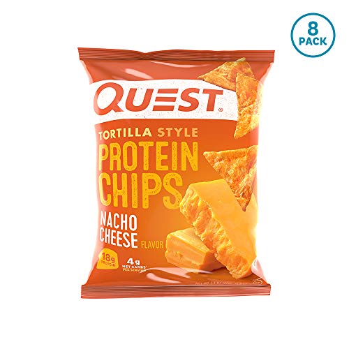 Quest Nutrition Protein Tortilla Chips, Nacho, 8 Count