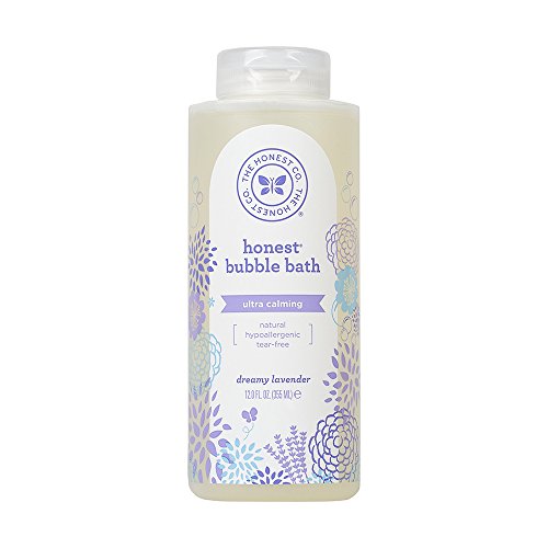 Honest Calming Lavender Hypoallergenic Bubble Bath With Naturally Derived Botanicals, Dreamy Lavender, 12 Fluid Ounce