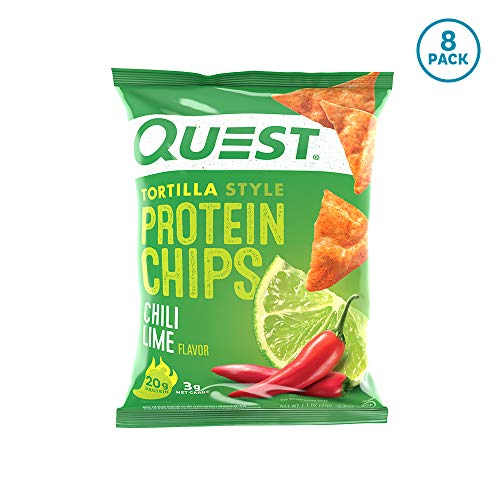 Quest Nutrition Tortilla Style Protein Chips, Chili Lime, 8 Count