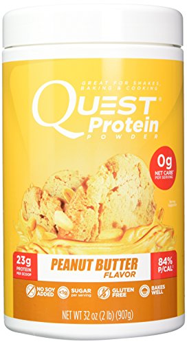 Quest Nutrition Peanut Butter Protein Powder, High Protein, Low Carb, Gluten Free, Soy Free, 2lb Tub
