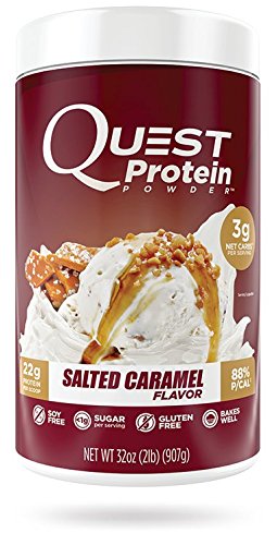 Quest Nutrition  Salted Caramel Protein Powder, High Protein, Low Carb, Gluten Free, Soy Free, 2lb Tub