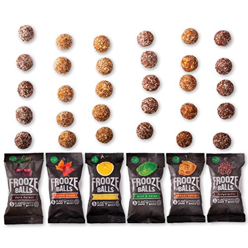 Frooze Balls Plant Protein Powered Fruit & Nut Energy Balls Variety Pack | Gluten Free | Vegan | Non GMO - Try all 6 AMAZING flavors