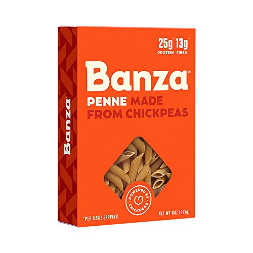 Banza Chickpea Pasta - High Protein Gluten Free Healthy Pasta - Penne (Pack of 6)
