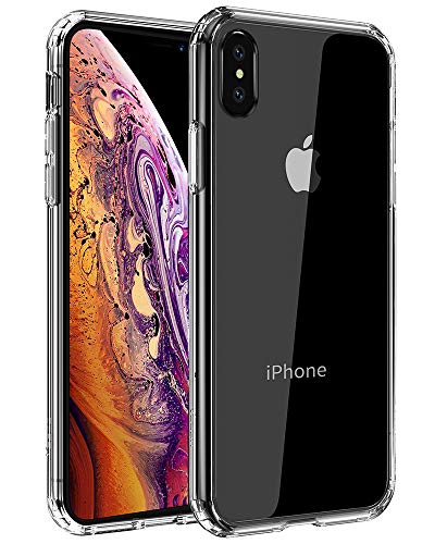 Mkeke Compatible with iPhone Xs Case,iPhone X Case,Clear Anti-Scratch Shock Absorption Cover Case iPhone Xs/X