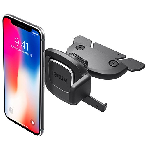iOttie Easy One Touch 4 CD Slot Car Mount Phone Holder iPhone Xs Max R 8 Plus 7 Samsung Galaxy S9 S8 Edge S7 Note 9 & Other Smartphone