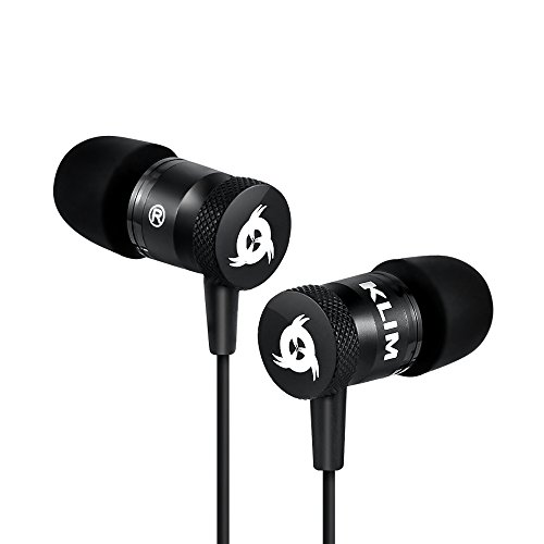 &#x2B50; Klim Fusion Wired Ear Buds - Long-Lasting Gaming Earbuds with Microphone + 5 Years Warranty - Innovative: in-Ear Memory Foam & Mic - [New Earpods 2018 Version] Audifonos - Earphones Audio with Bass