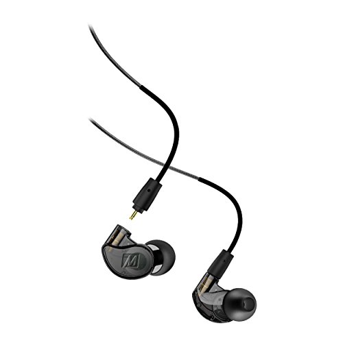 MEE audio M6 PRO 2nd Generation Universal-Fit Noise-Isolating Musicians&#039; in-Ear Monitors with Detachable Cables (Smoke)