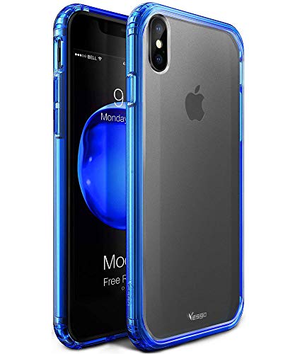 iPhone X Case, iPhone X Edition Case, Yesgo Matte iPhone 10 Case Cover Non-Slip Shock-Absorption Bumper and Anti-Scratch Ultra Slim Case for Apple iPhone X - Matte Blue