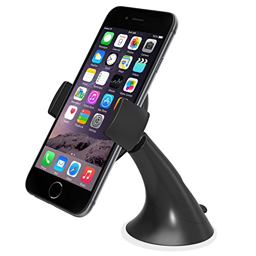Car Mount, iOttie Easy View Universal Car Mount Holder for iPhone X 8 7 6s 5s 5c, Samsung Galaxy S9 S9 Plus S6 Edge Plus S6 S5 S4 - Retail Packaging - Black