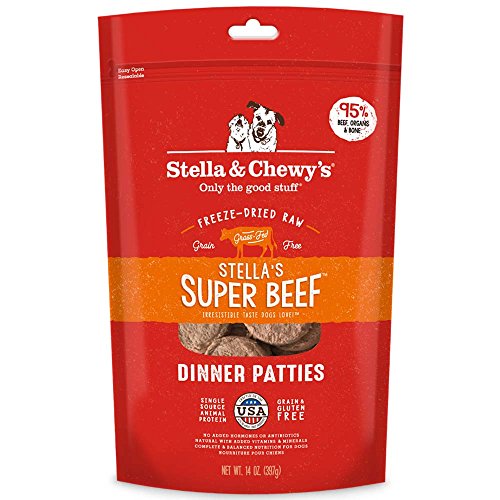 Stella & Chewy&#039;S Freeze-Dried Raw Stella&#039;S Super Beef Dinner Patties Dog Food, 14 Oz. Bag