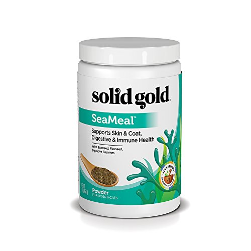Solid Gold SeaMeal Kelp-Based Powder Supplement for Skin & Coat, Digestive & Immune Health in Dogs & Cats; Natural, Holistic Grain-Free Supplement 1 lb