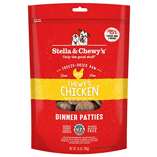 Stella & Chewy&#039;S Freeze-Dried Raw Chewy&#039;S Chicken Dinner Patties Grain-Free Dog Food, 25 Oz Bag