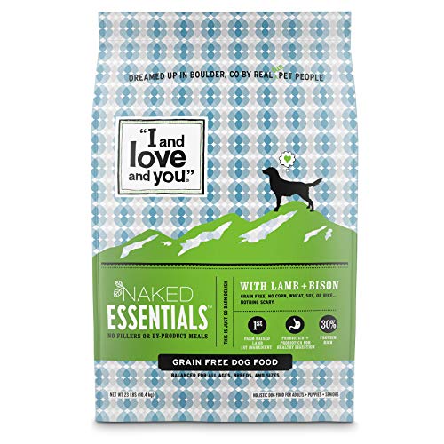 "I and love and you" Naked Essentials Lamb & Bison Grain Free Dry Dog Food, 23 LB
