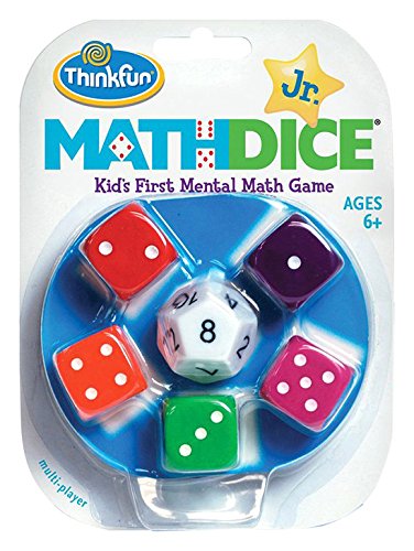 ThinkFun Math Dice Junior Game for Boys and Girls Age 6 and Up - Teachers Favorite and Toy of the Year Nominee