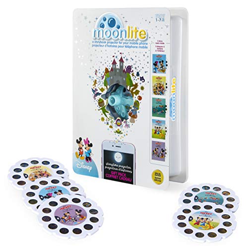 Moonlite - Special Edition Disney Gift Pack, Storybook Projector for Smartphones with 5 Story Reels, for Ages 1 and Up