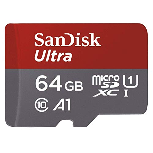 Sandisk Ultra 64GB Micro SDXC UHS-I Card with Adapter -  100MB/s U1 A1 - SDSQUAR-064G-GN6MA