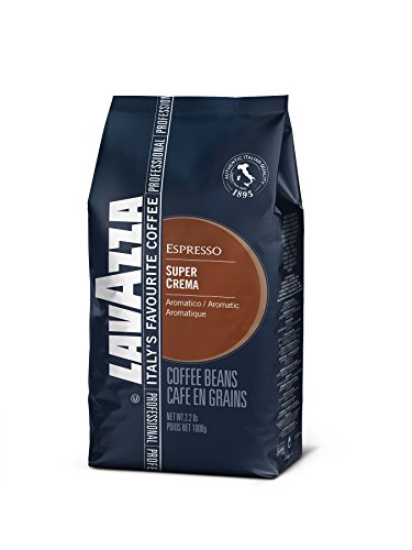 Lavazza Super Crema Whole Bean Coffee Blend, Medium Espresso Roast, 2.2-Pound Bag