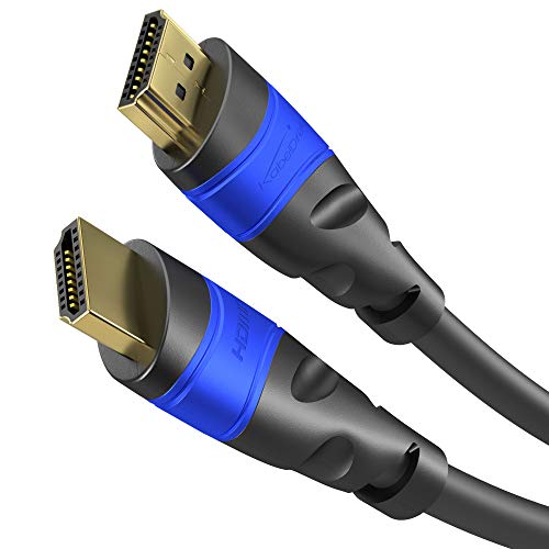 4K HDMI Cable / HDMI Cord (20 feet / 20 ft, HDMI to HDMI, TOP Series) supports (4K@60HZ,1080p FullHD, UHD / Ultra HD, 3D, High Speed with Ethernet, ARC, PS4, XBOX, HDTV) by KabelDirekt