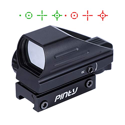 Pinty Red & Green Reflex Holographic Rifle Scope Dot Sight 4 Different Reticles