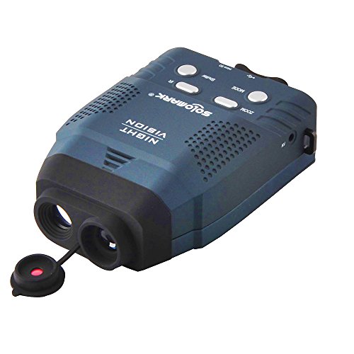 Solomark Night Vision Monocular, Blue-Infrared Illuminator Allows Viewing in The Dark - Records Images and Video