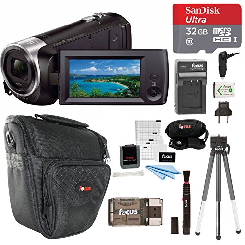 Sony HDR-CX405/B Handycam HD Camcorder w/ 32GB Deluxe Accessory Kit