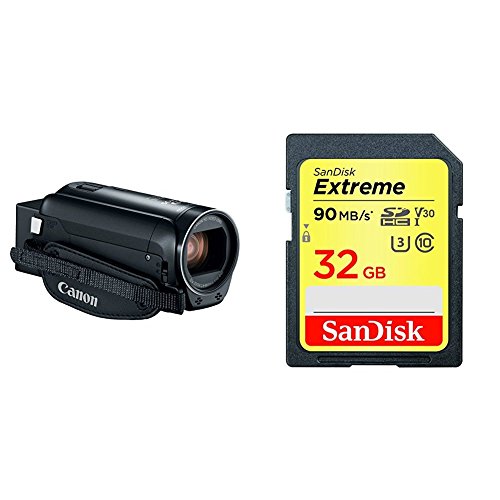 Canon VIXIA HF R800 Camcorder (Black) with 32GB SanDisk Memory Card