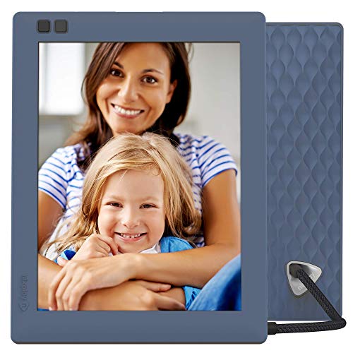 Nixplay Seed 8 Inch WiFi Digital Photo Frame with Mobile App, 10GB Online Storage, Alexa Integration and Motion Sensor - Blue (W08D)