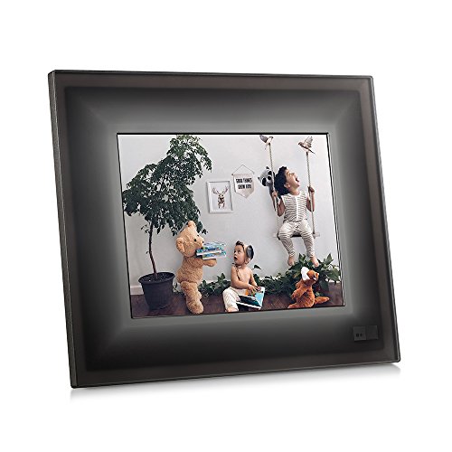 AURA Frames - Digital Photo Frame, Add Photos from iPhone & Android App, 9.7" Retina HD with 2048x1536 Resolution, Unlimited Storage, Motion and Light Sensor, Wi-Fi, Facial Recognition