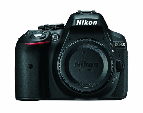 Nikon D5300 24.2 MP CMOS Digital SLR Camera with Built-in Wi-Fi and GPS Body Only (Black)