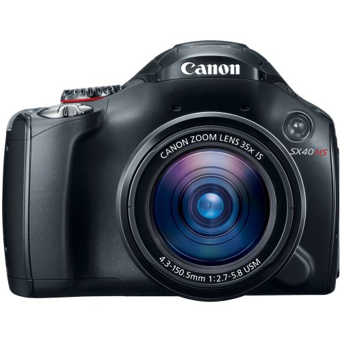 Canon SX40 HS 12.1MP Digital Camera with 35x Wide Angle Optical Image Stabilized Zoom and 2.7-Inch Vari-Angle Wide LCD