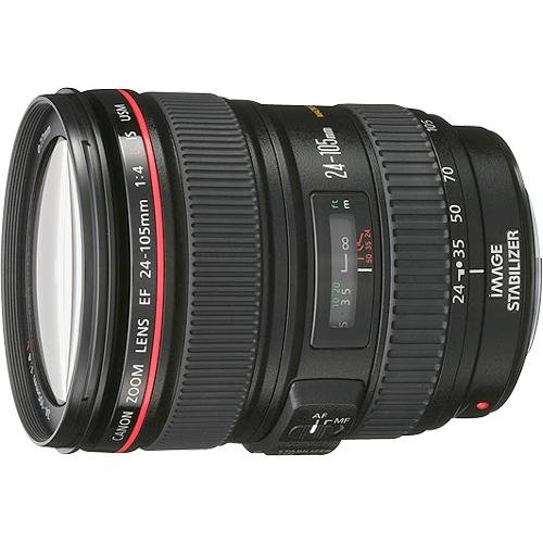 Canon EF 24-105mm f/4 L IS USM Lens for Canon EOS SLR Cameras - White Box (Bulk Packaging)