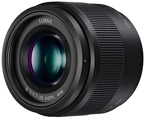 PANASONIC LUMIX G Lens, 25MM, F1.7 ASPH, MIRRORLESS Micro Four Thirds, H-H025K (USA Black) (Certified Refurbished)