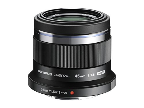 Olympus M. Zuiko Digital ED 45mm f1.8 (Black) Lens for Micro 4/3 Cameras - International Version (No Warranty)
