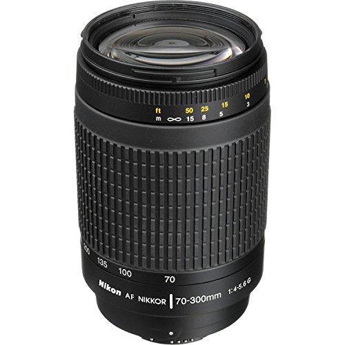 Nikon 70-300 mm f/4-5.6G Zoom Lens with Auto Focus for Nikon DSLR Cameras (Certified Refurbished)