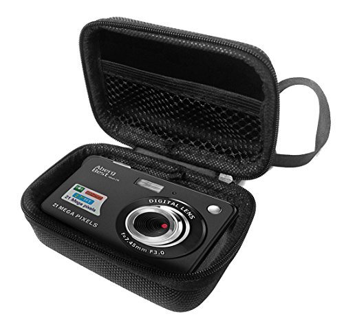 FitSand Hard Case for Aberg Best 21 Mega Pixels 2.7" LCD Rechargeable HD Digital Camera Travel Zipper Carry EVA Best Protection Box