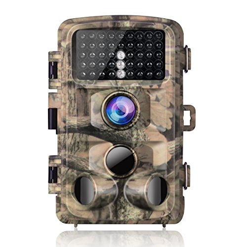 Campark Trail Game Camera 14MP 1080P Waterproof Hunting Scouting Cam for Wildlife Monitoring with 120°Detecting Range Motion Activated Night Vision 2.4" LCD IR LEDs