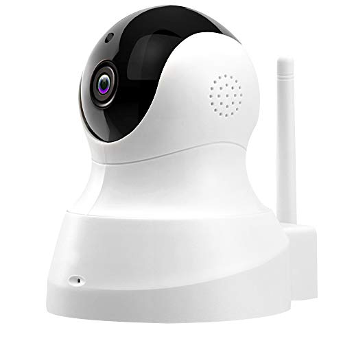 TENVIS HD IP Camera- Wireless Surveillance Camera with Night Vision/ Two-way Audio/ PTZ, 2.4Ghz Wifi Indoor Home Security Dome Camera for Pet Baby, Remote Monitor with MicroSD Slot, Android,iOS App