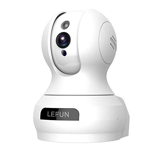 Lefun Wireless IP Security Camera 720P Indoor Camera with Motion Detection Night Vision 2-Way Audio Pan/Tilt/Zoom Supports 2.4G Wi-Fi for Home Surveillance Baby/Elder/Pet Monitor