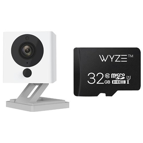 Wyze Cam v2 1080p Indoor Smart Home Camera with Wyze 32GB MicroSD Card Class 10