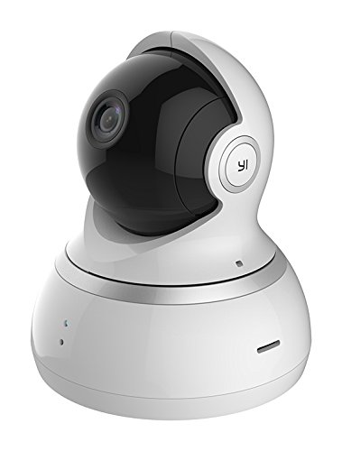 YI Dome Camera, 1080p HD Indoor Pan/Tilt/Zoom Wireless IP Security Surveillance System with Night Vision, Motion Tracking - Cloud Service Available (White)
