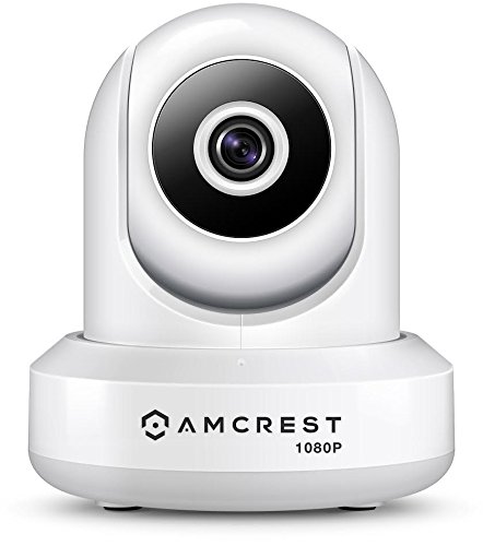 Amcrest 1080P WiFi Security Camera 2MP (1920TVL) Indoor Pan/Tilt Wireless IP Camera, Home Video Surveillance System with IR Night Vision, Two-Way Talk for Pet, Nanny Cam Baby Monitor IP2M-841W (White)