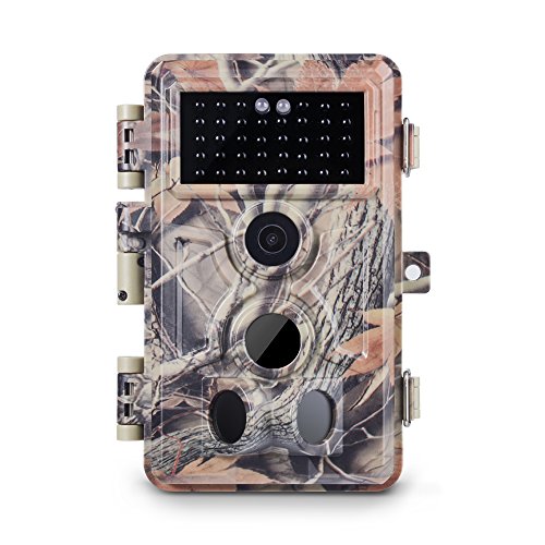 Meidase Trail Camera 16MP 1080P, Game Camera with No Glow Night Vision Up to 65ft, 0.2s Trigger Time Motion Activated, 2.4" Color Screen and Unique Keypad, Waterproof Wildlife Hunting Camera