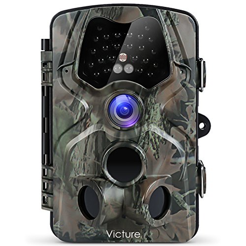 Victure Trail Camera with Night Vision Motion Activated Waterproof 12MP 1080P Game Camera with 120°View for Wildlife and Home Surveillance