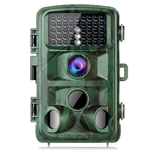 TOGUARD Trail Camera 14MP 1080P Game Cameras with Night Vision Motion Activated Waterproof Wildlife Hunting Cam 120° Detection with 0.3s Trigger Speed 2.4" LCD IR LEDs