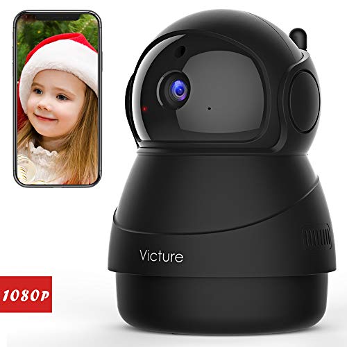 Victure 1080P FHD WiFi IP Camera Indoor Wireless Security Camera Motion Detection Night Vision Home Surveillance Monitor 2-Way Audio Baby/Pet/Elder